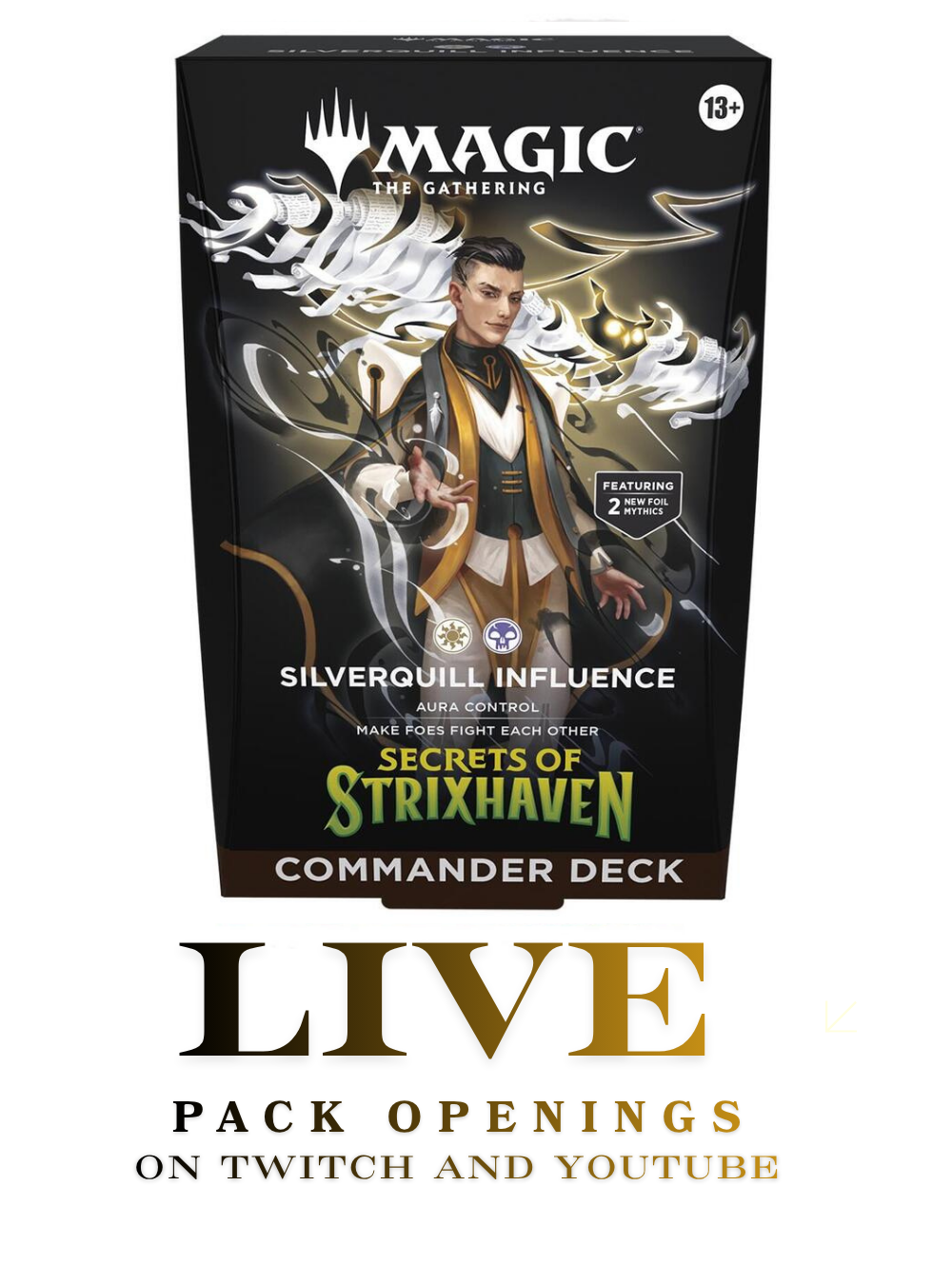 MTG: Secrets of Strixhaven Silverquill Influence Commander Deck