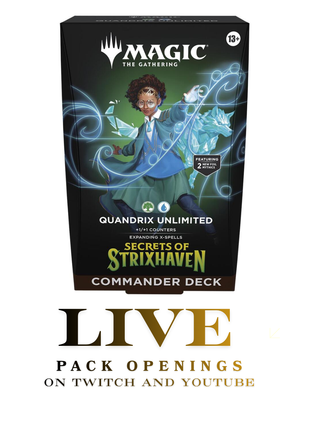 MTG: Secrets of Strixhaven Quandrix Unlimited Commander Deck