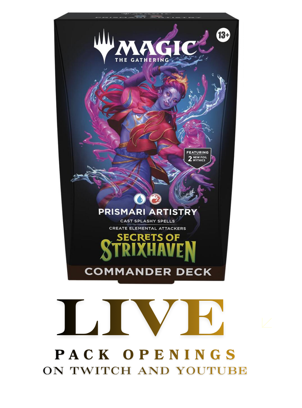 MTG: Secrets of Strixhaven Prismari Artistry Commander Deck