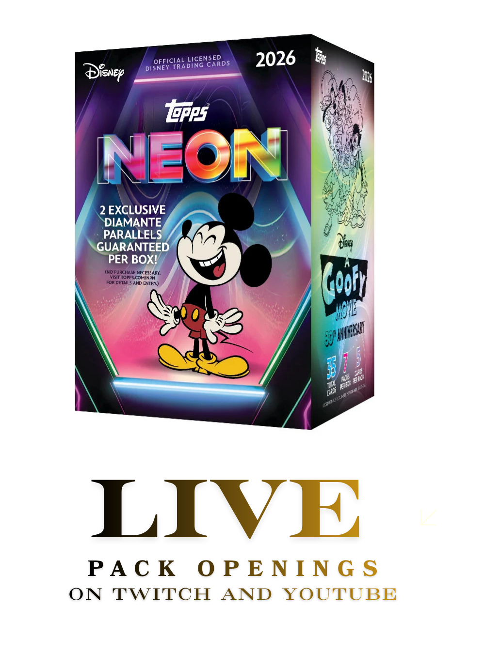 TOPPS Disney Neon Value Box