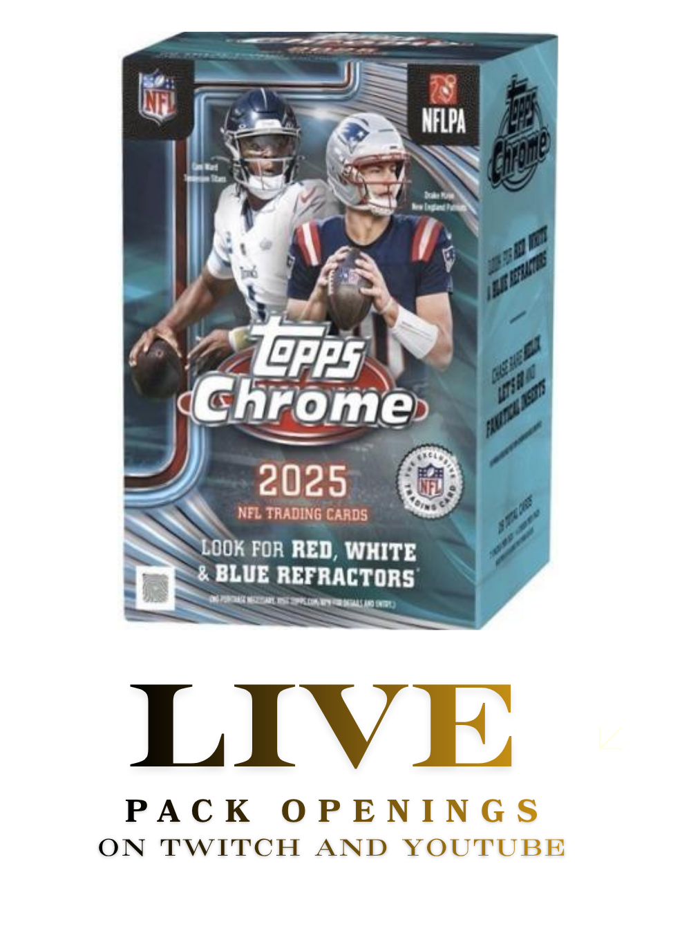 TOPPS Chrome NFL 2025 Blaster Box