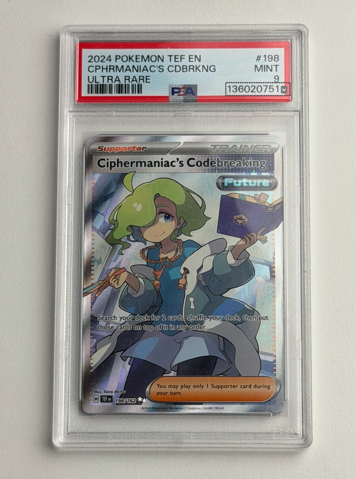 Ciphermaniac's Codebreaking 198/162 PSA Mint 9