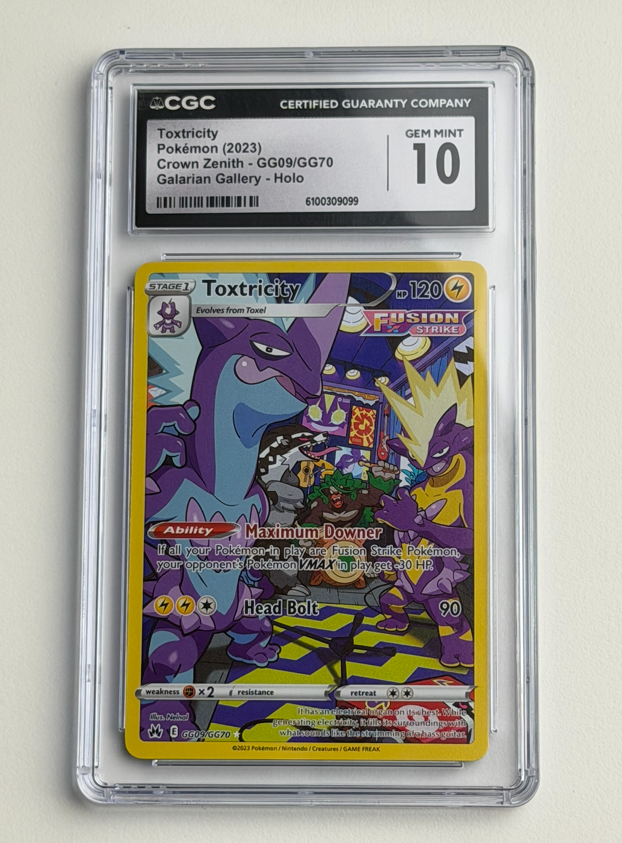 Toxtricity GG09/GG70 CGC Gem Mint 10