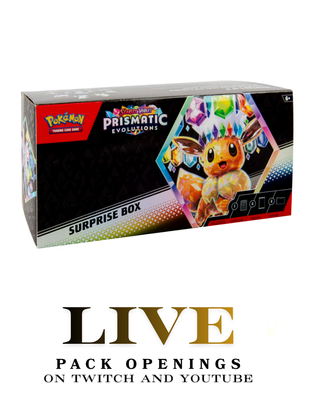Prismatic Evolutions Surprise Box