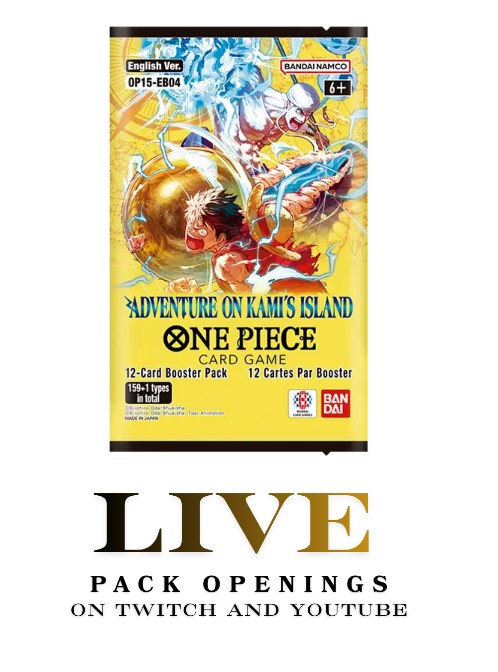 One Piece: Adventure on Kamis Island OP15 Booster Pack LIVE Open